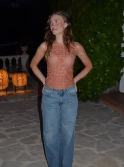 Design By Si Adrienne top - Orange Sale
