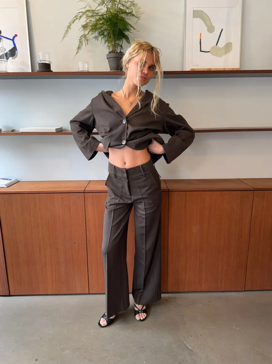 Design By Si Alma suitbukser - Brun Online
