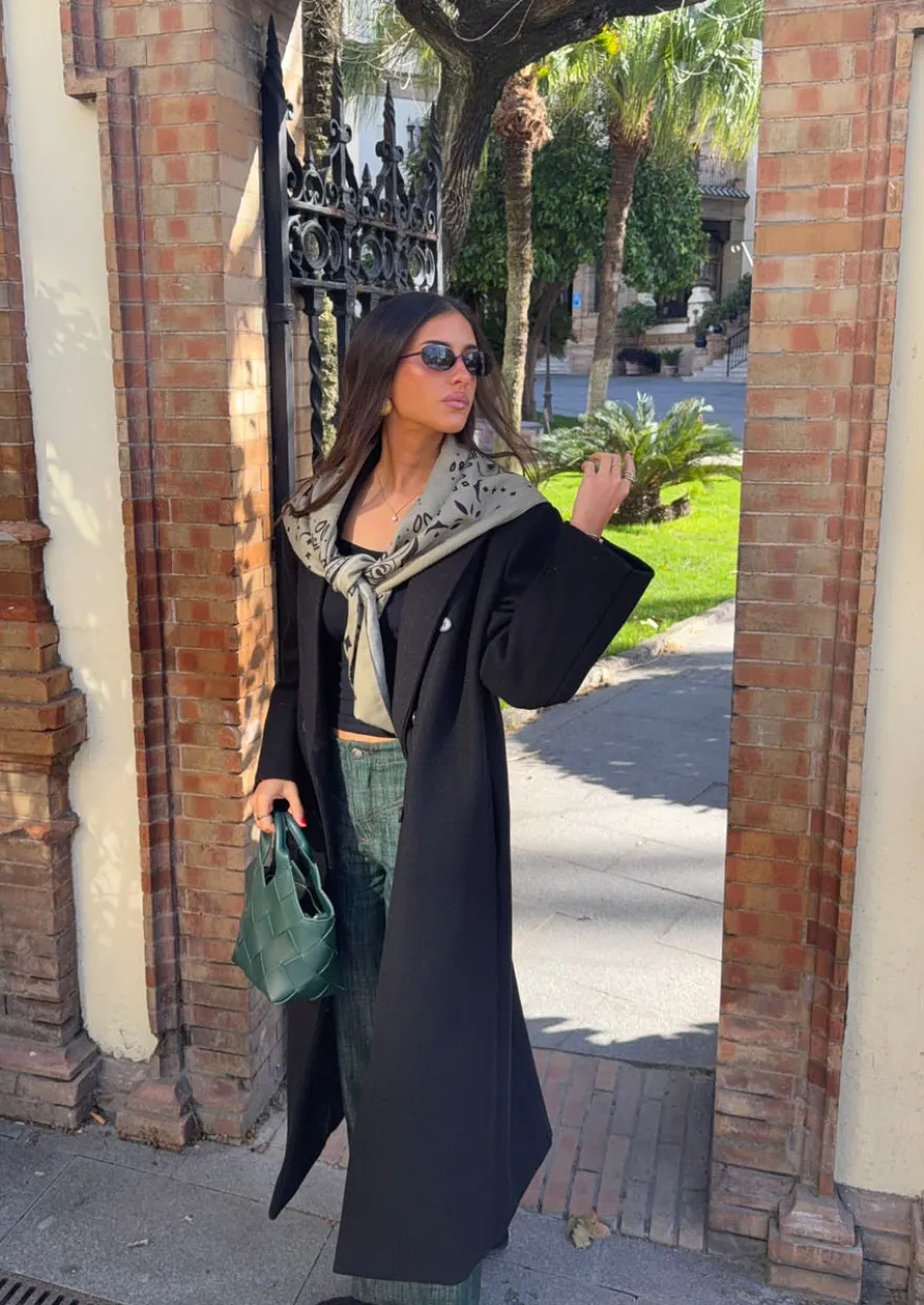 Design By Si Alva oversized frakke - Sort Best