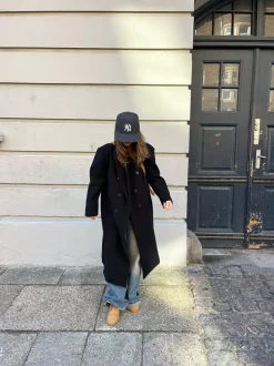 Design By Si Alva oversized frakke - Sort Best