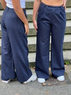 Design By Si Amalia stribede bukser - navy Best