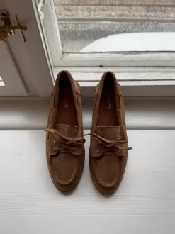 Design By Si Amaline mokkasiner i ruskind - Brun Sale