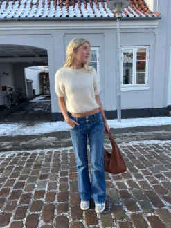 Design By Si Amani bootcut jeans - Blå denim