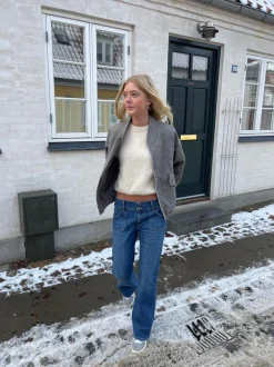 Design By Si Amani bootcut jeans - Blå denim