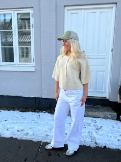 Design By Si Anemon oversized jeans - Hvid Online