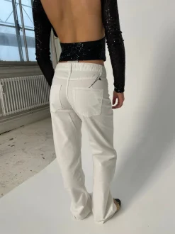 Design By Si Anemon oversized jeans - Hvid Online