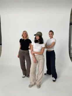 Design By Si Angel hør bukser - navy Online