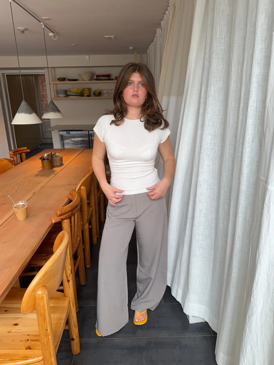 Design By Si Anja suit bukser - Grå/beige Hot