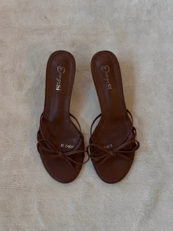 Design By Si Anna mules med sløjfedetalje - Brun Best