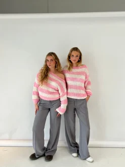 Design By Si Anna Olympia lavtaljede suit bukser - Grå Online