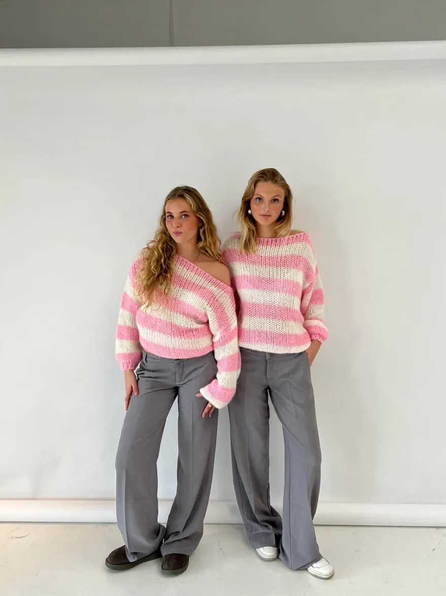 Design By Si Anna Olympia lavtaljede suit bukser - Grå Online