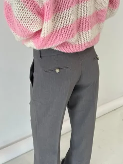 Design By Si Anna Olympia lavtaljede suit bukser - Grå Online