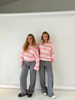 Design By Si Anna Olympia striktrøje - Lyserød Best