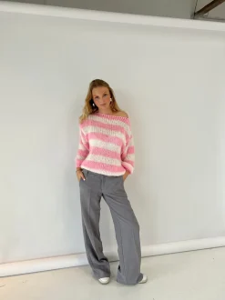 Design By Si Anna Olympia striktrøje - Lyserød Best