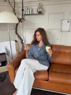 Design By Si Annie denimblazer - Blå Best