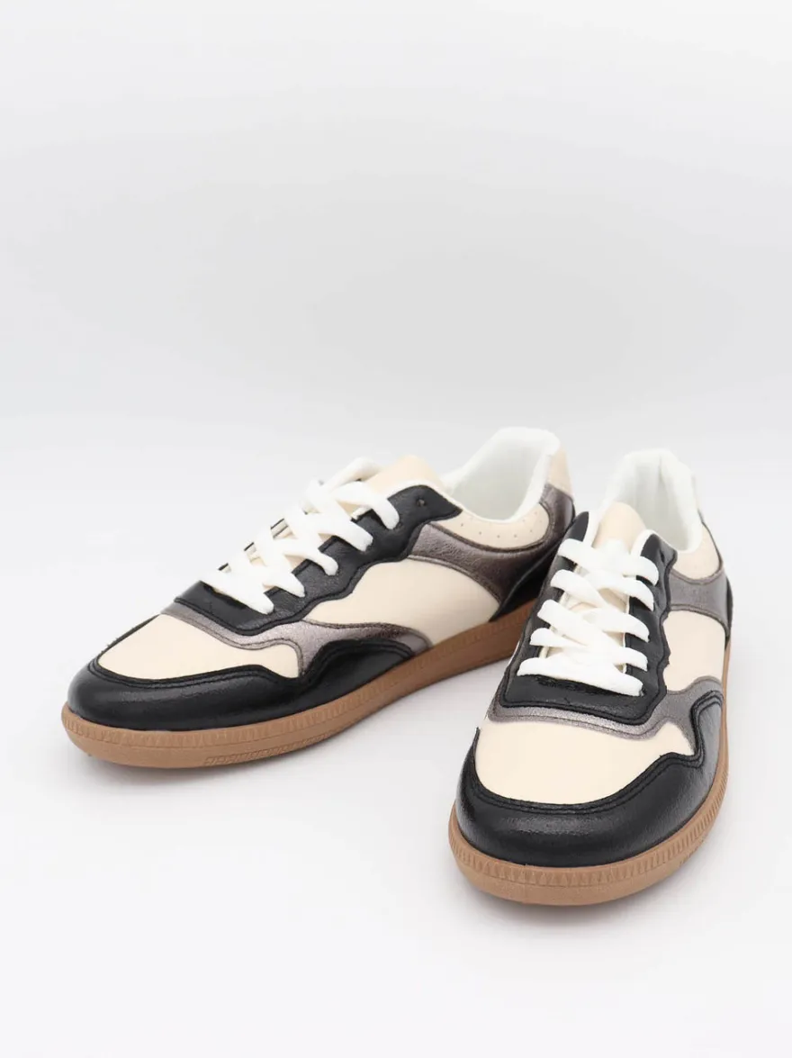 Design By Si Apia sneakers - Hvid/sølv og sort