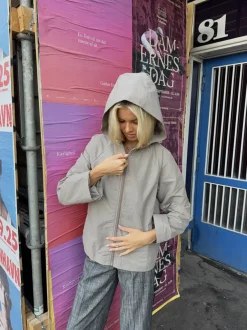Design By Si Ashley windbreaker jakke - Beige New