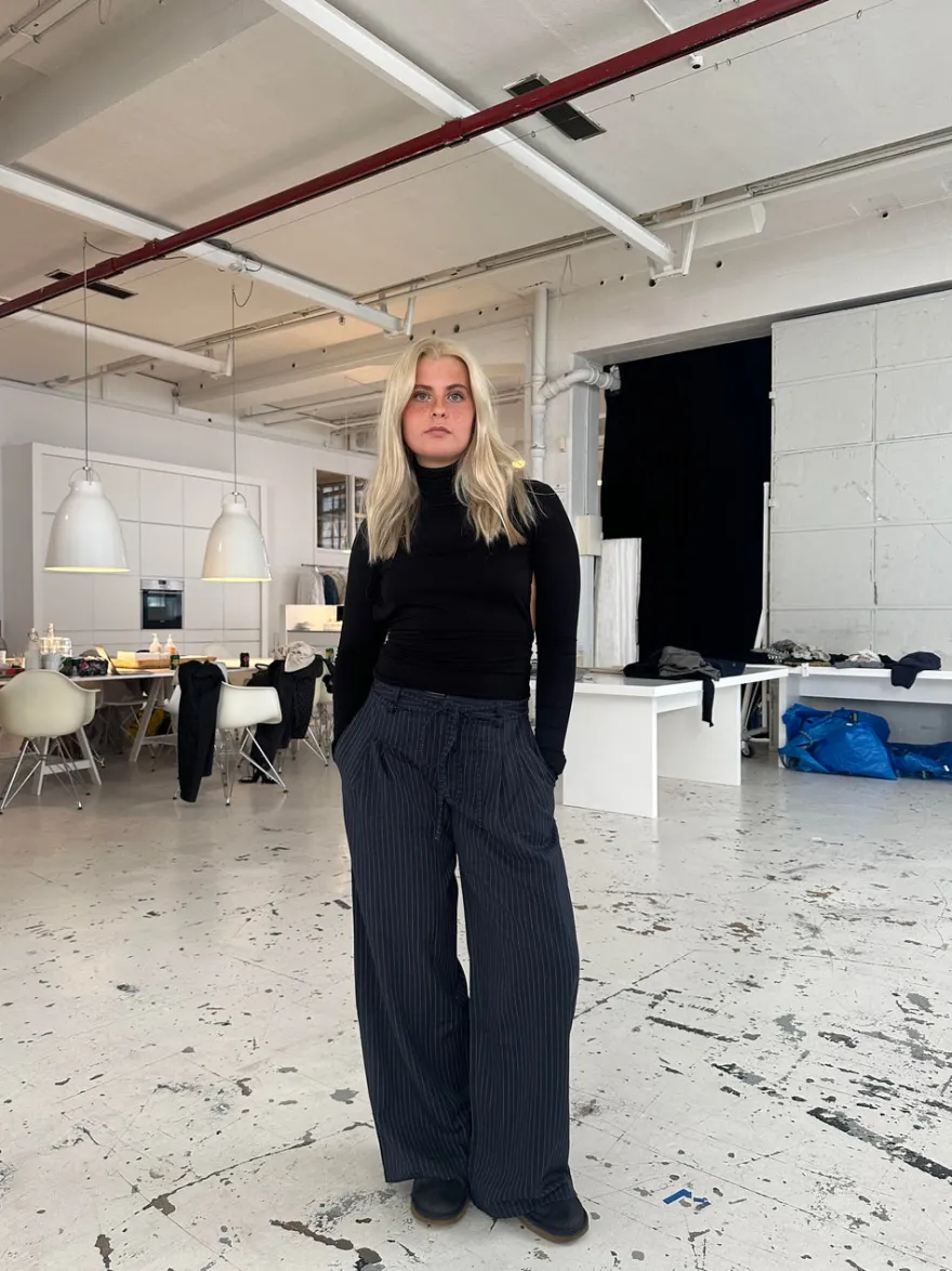 Design By Si Atoniette bukser med snor - Navy Hot