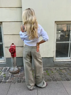 Design By Si Audrey jeans - Sage grøn Hot
