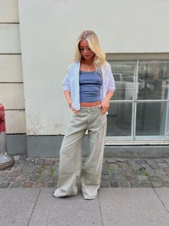 Design By Si Audrey jeans - Sage grøn Hot