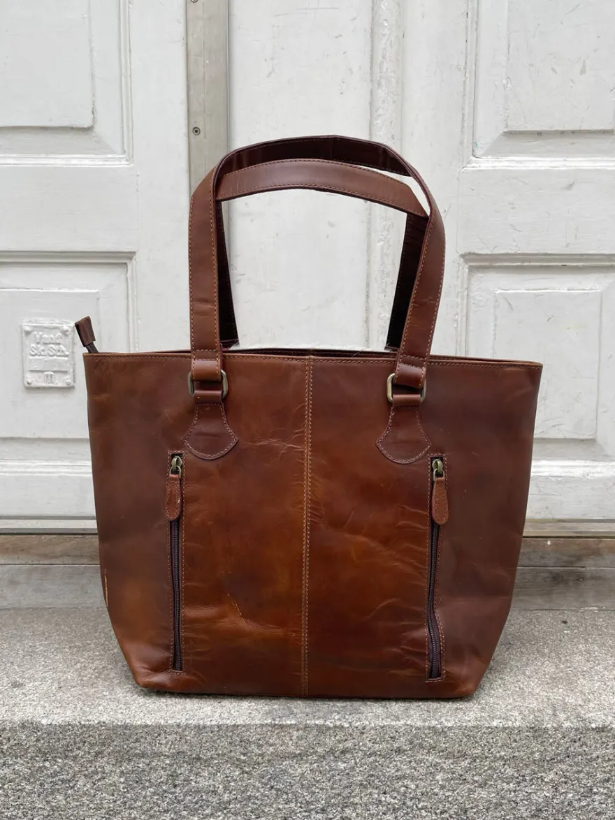 Design By Si Aurum taske i ko - Brun Online
