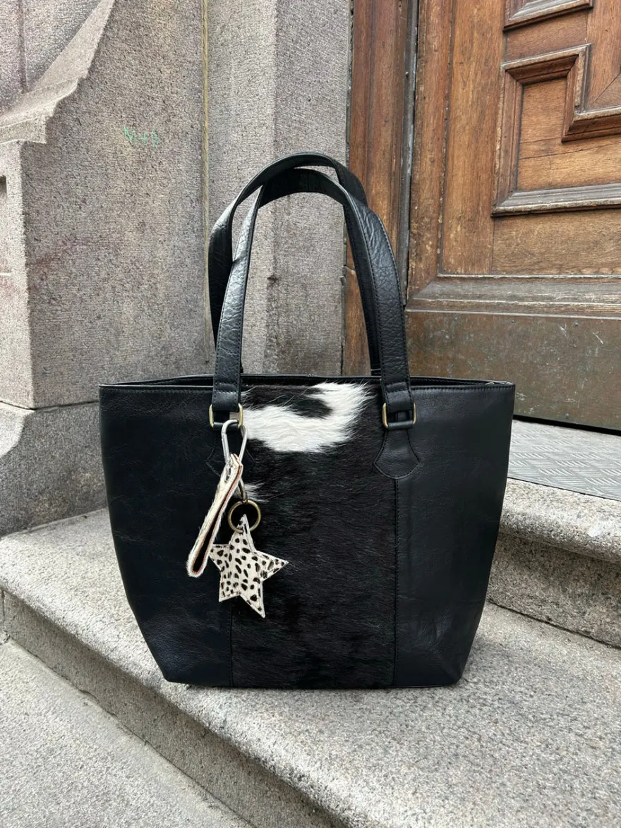 Design By Si Aurum taske i ko - Sort Online