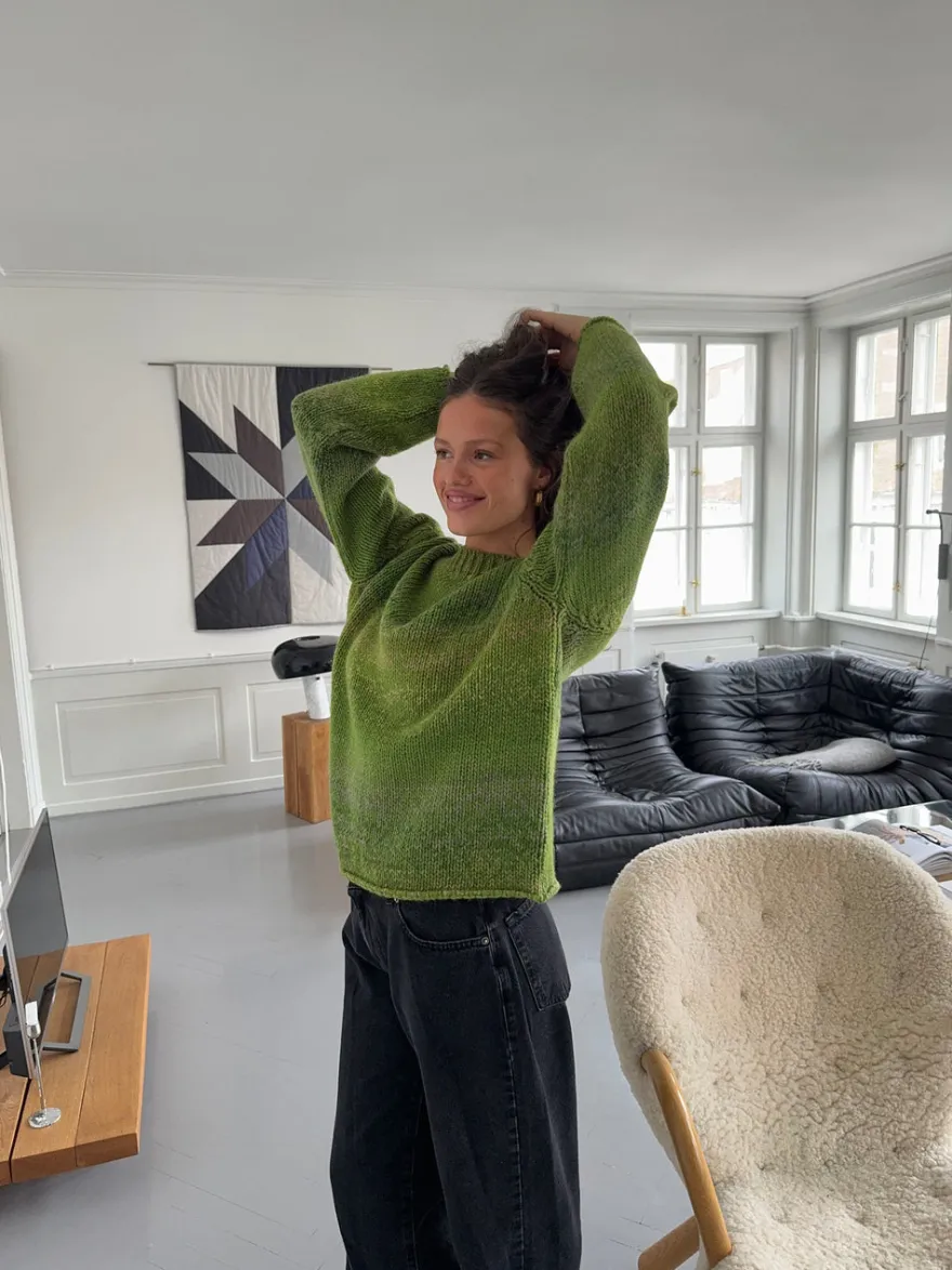 Design By Si Balta striktrøje - Grøn