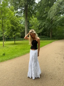 Design By Si Bente blondetop - Sort Online