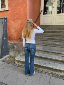 Design By Si Bobby bootcut jeans - Blå denim New