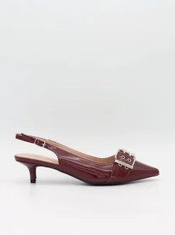 Design By Si Bobla mules med spænde - Bordeaux Hot