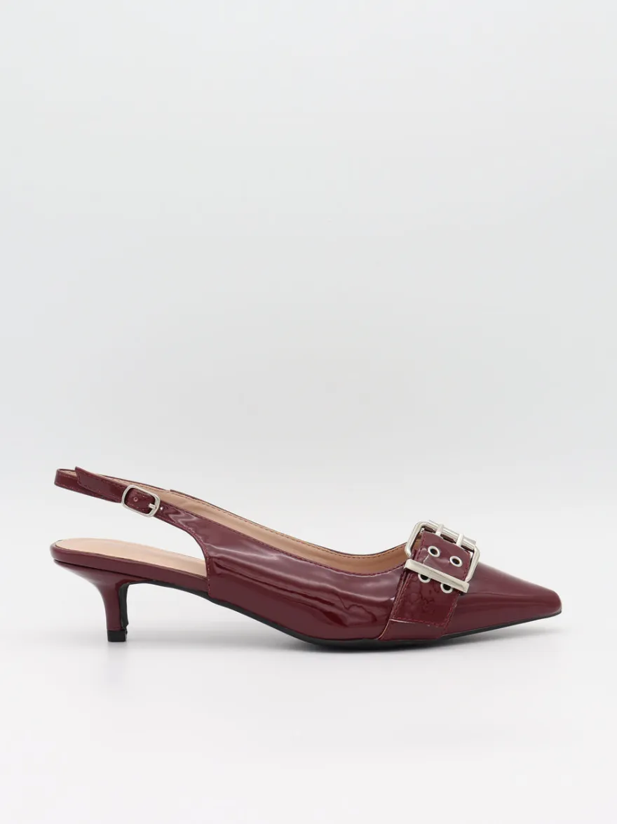Design By Si Bobla mules med spænde - Bordeaux Hot