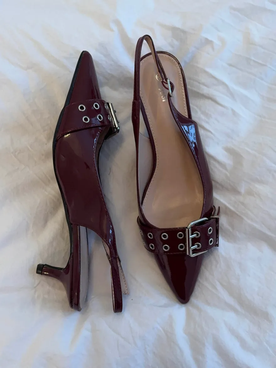 Design By Si Bobla mules med spænde - Bordeaux Hot