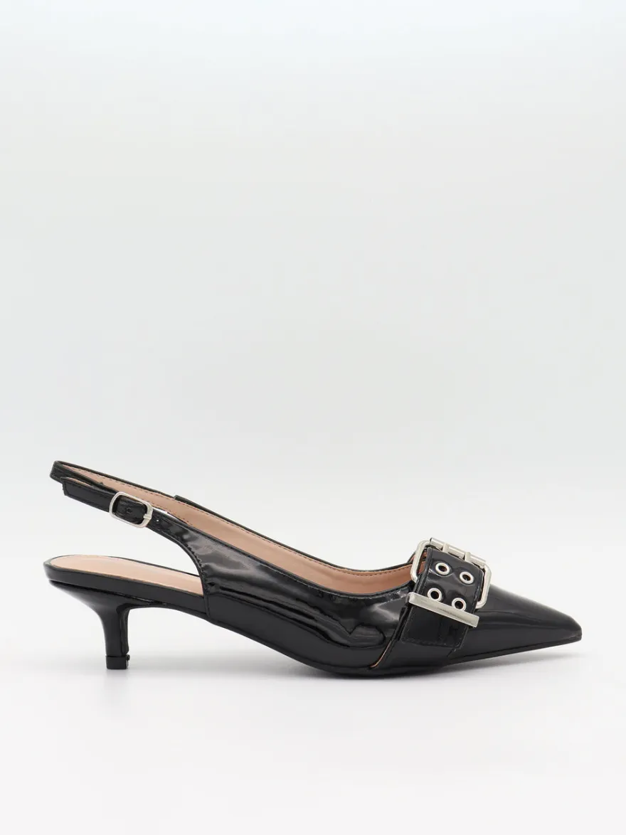 Design By Si Bobla mules med spænde - Sort