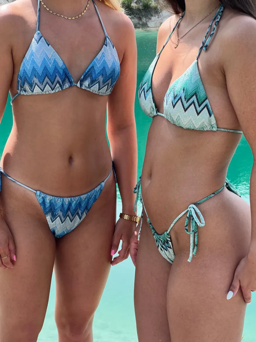 Design By Si Breezy glitter bikini - Grøn New