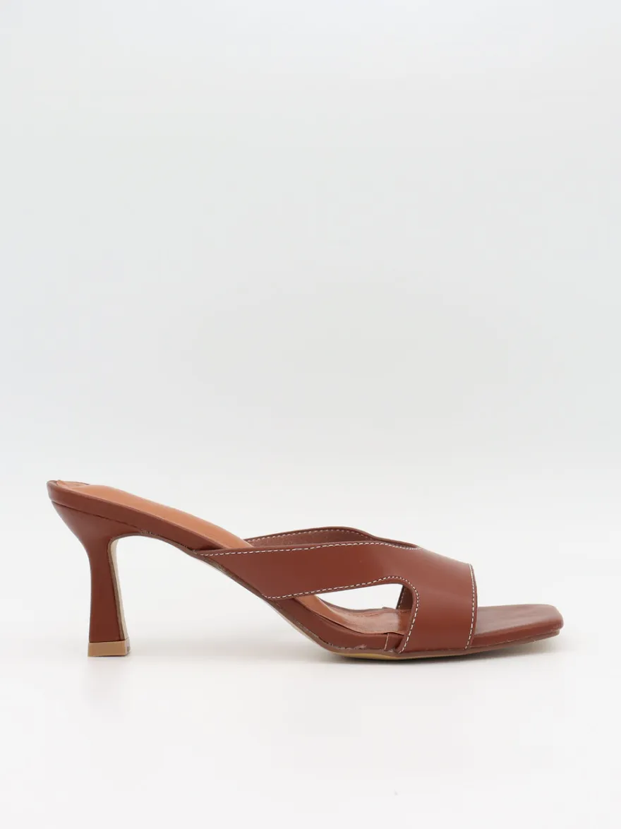 Design By Si Bridget sandaler med hæl - Brun Online