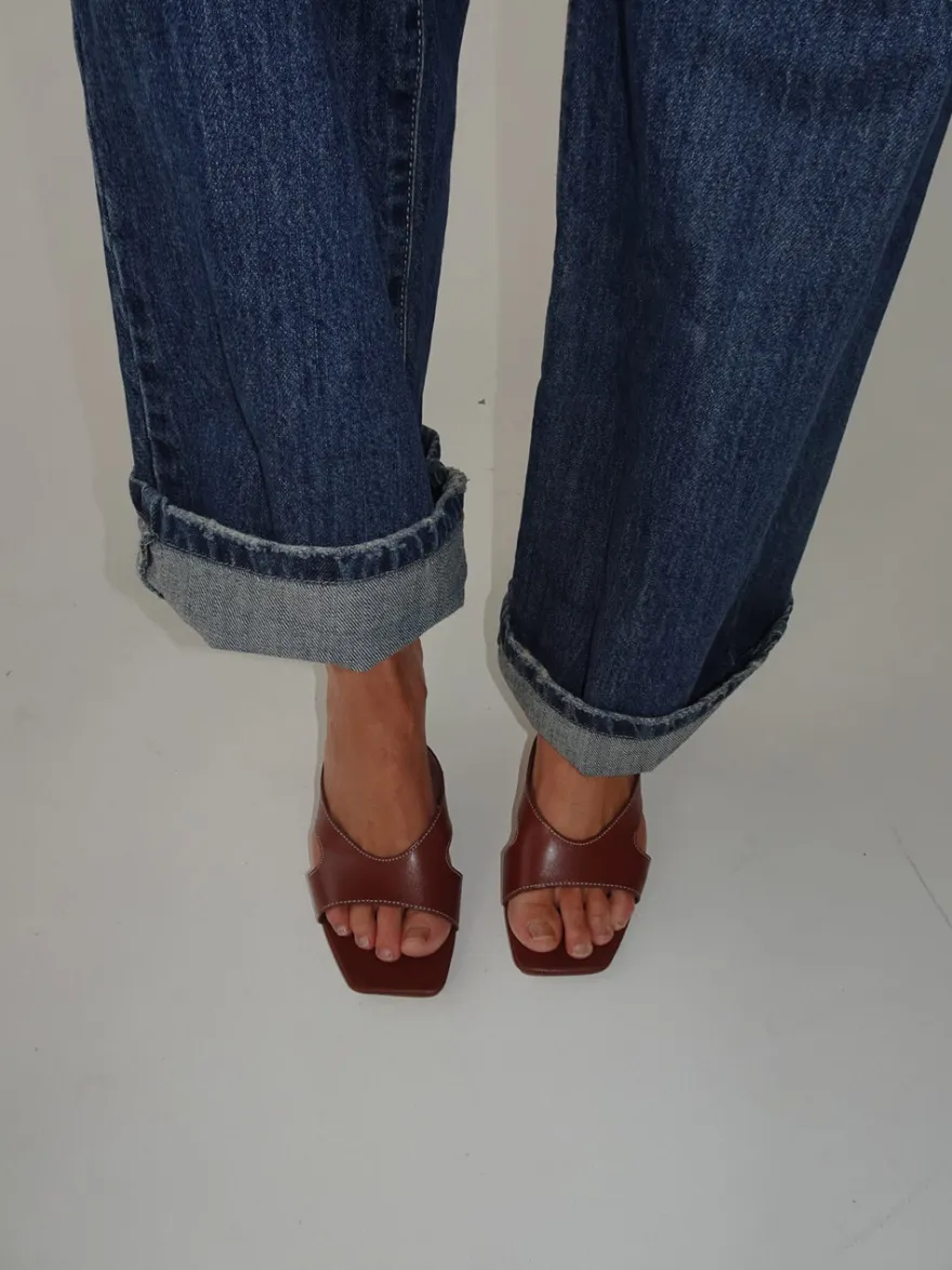 Design By Si Bridget sandaler med hæl - Brun Online