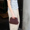 Design By Si Calia hæklet clutch - Brun Clearance
