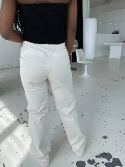 Design By Si Camille lærredsbukser - Off white Hot