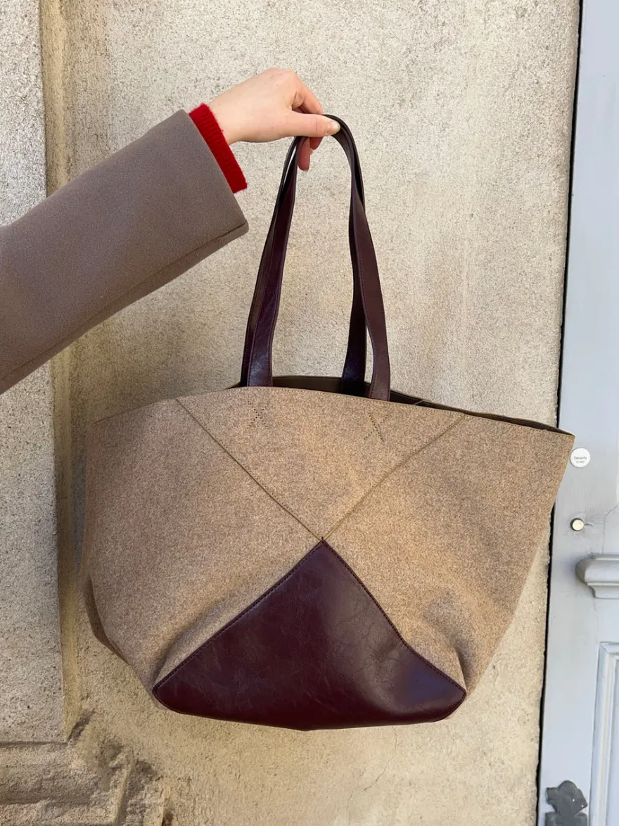 Design By Si Caracas skuldertaske - Beige/brun Outlet