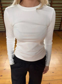 Design By Si Carli langærmet bluse - Hvid Online