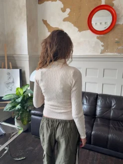 Design By Si Carly kabelstrik med lynlås - Off white Outlet
