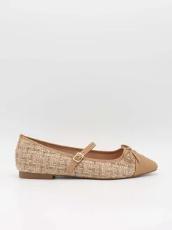 Design By Si Cassadrina ballerinaer med detaljer - Beige Discount