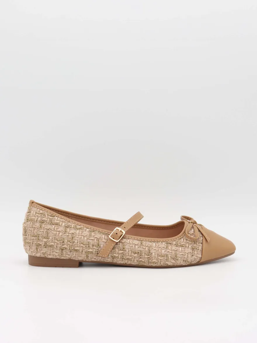 Design By Si Cassadrina ballerinaer med detaljer - Beige Discount