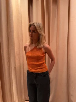 Design By Si Cathie one shoulder top - Orange Outlet