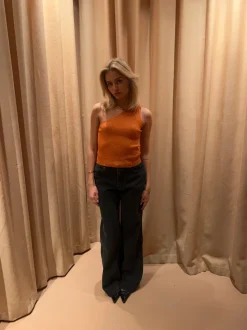 Design By Si Cathie one shoulder top - Orange Outlet
