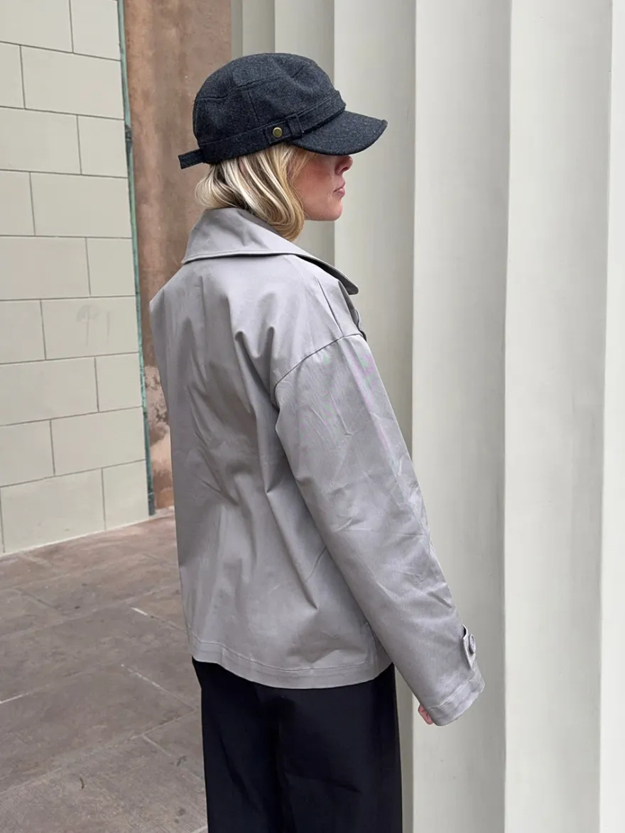Design By Si Catinka trenchcoat - Grå Outlet