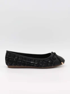 Design By Si Cetinje ballerina sko med skøjfe - Sort Hot