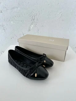 Design By Si Cetinje ballerina sko med skøjfe - Sort Hot