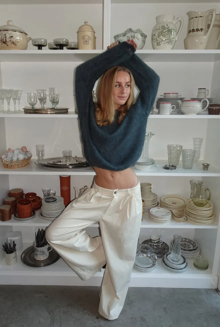 Design By Si Chamomile bukser med lige ben - Off white Outlet