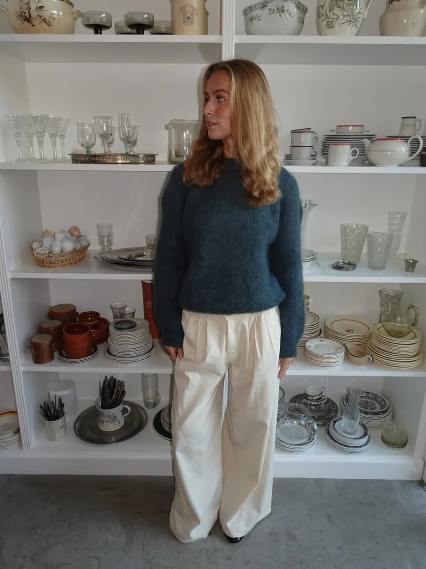 Design By Si Chamomile bukser med lige ben - Off white Outlet